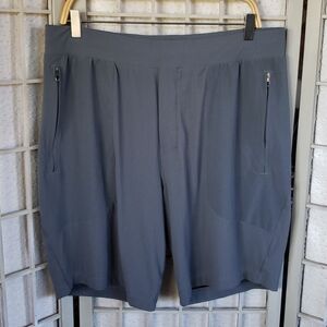 Lululemon mens gray/blue 2 in 1 loose with inner fitted shorts size XL
